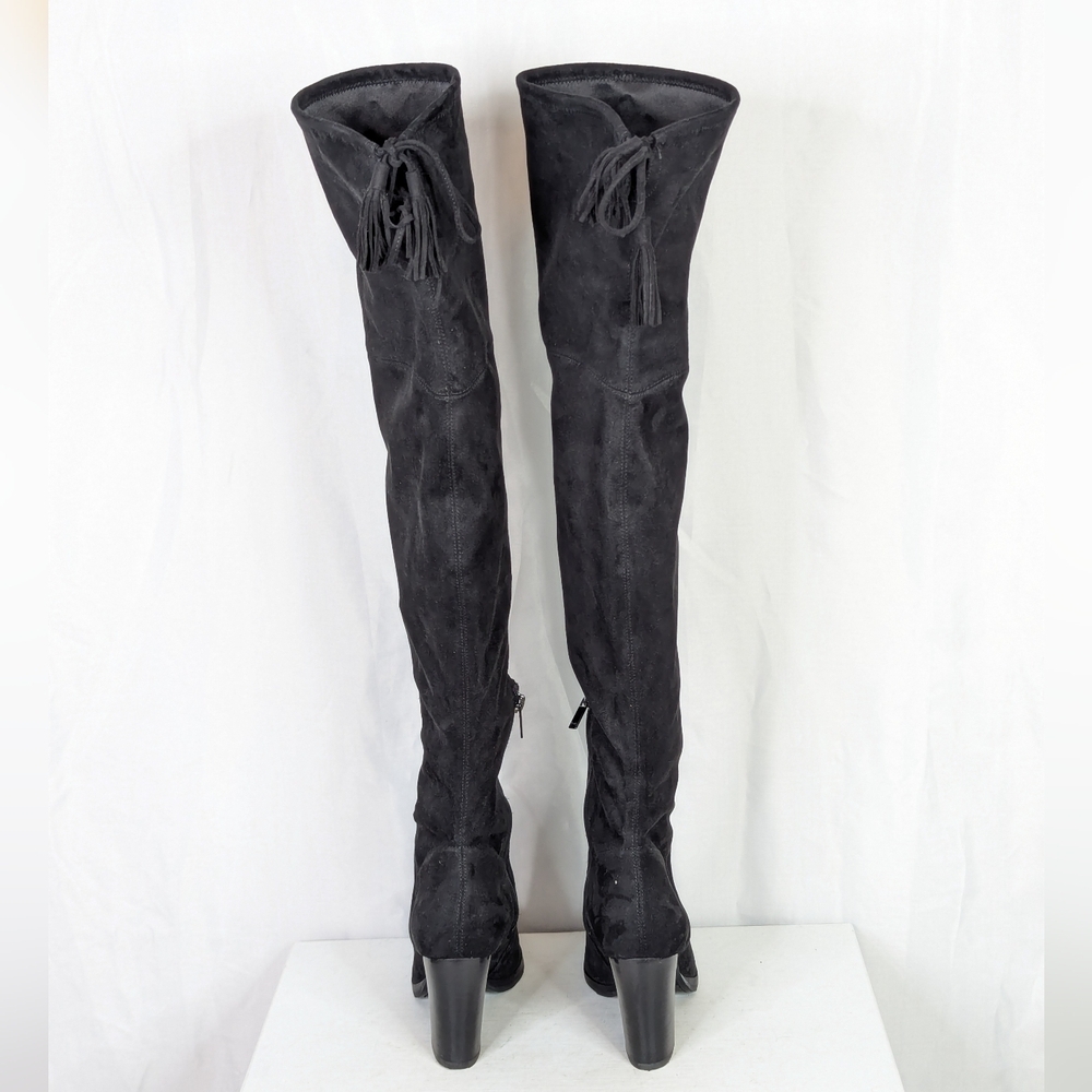 Marc Fisher Alinda Over The Knee Black Pointed Boots Size 7.5 - Picture 4 of 10